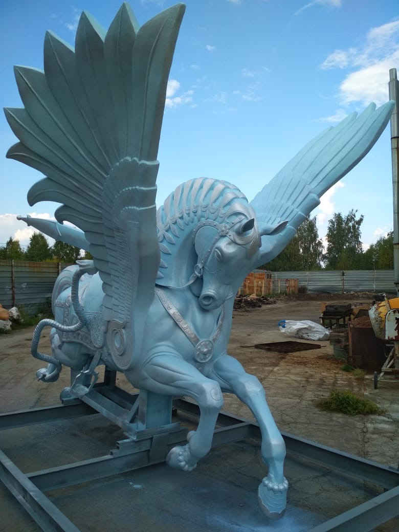 В Бурзянском районе приступили к установке памятника коню Акбузату из эпоса «Урал-батыр»