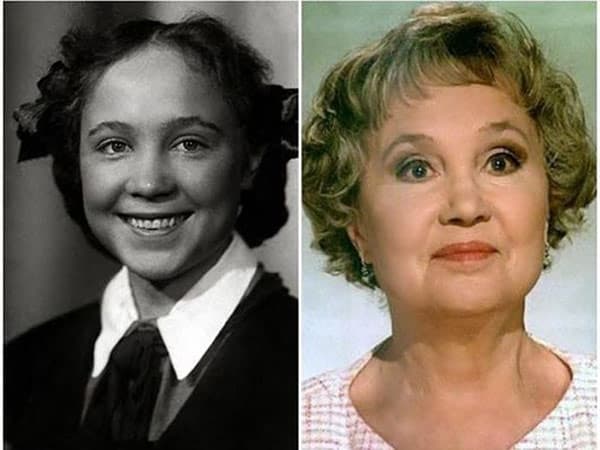 Легендарные советские актрисы в детстве и в возрасте | фото