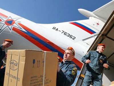 МЧС России отправляет в Ирак гуманитарную помощь