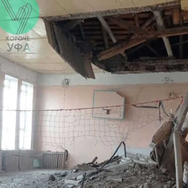 В  Башкирии после капитального ремонта в спортзале школы обрушилась крыша